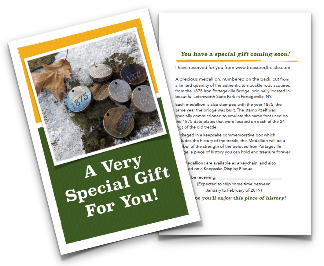 Medallion Gift Card, FREE PDF Download